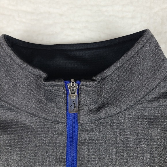 Callaway Sweater Mens Medium Dark Gray Weather Series Performance Tech Golf - Picture 4 of 12